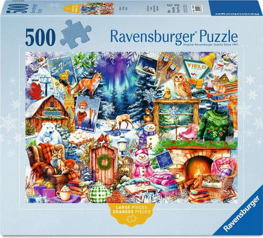 Winter Mountain Village 500 Pc Large Format