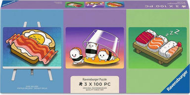 Kawaii Breakfast, Lunch & Dinner 3x100pc Mini Puzzles