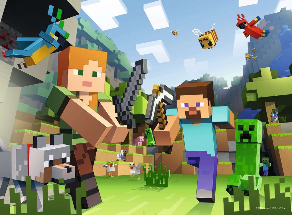Minecraft: Steve and Alex Puzzle (100 XXL pc)