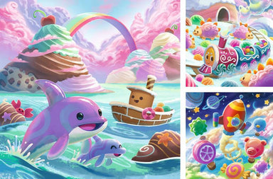 Candy Coastline 3x49pc Puzzles