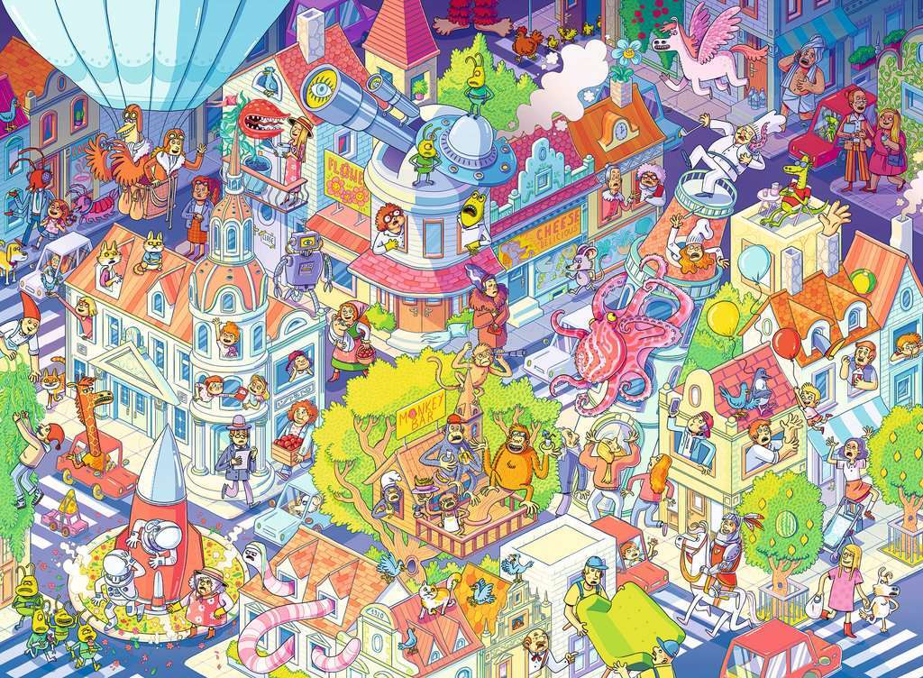 A Day in Chaosville 100 Pc XXL Puzzle
