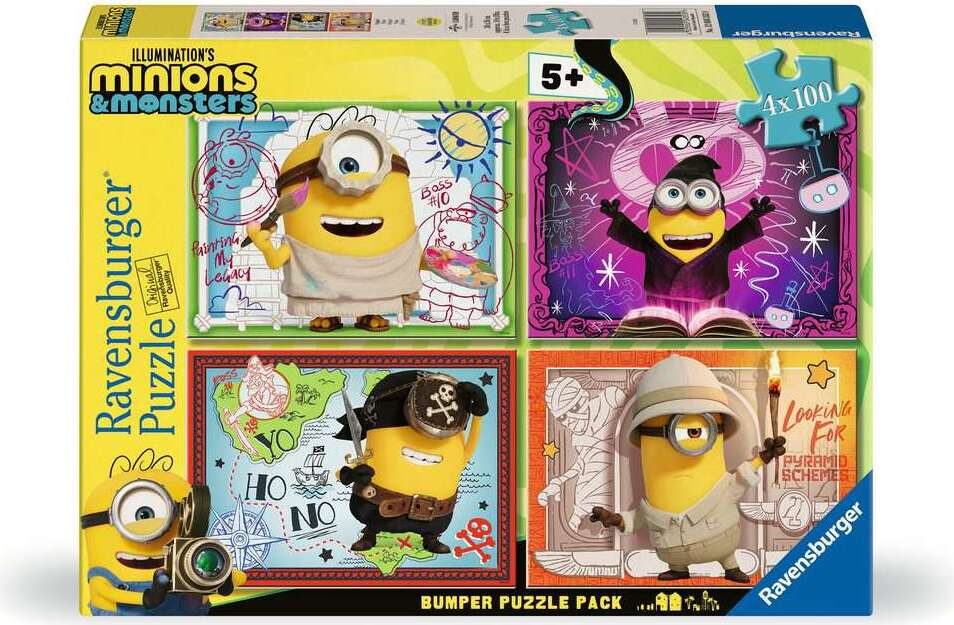 Minions 3 Ooops 4x100 Pc Puzzles