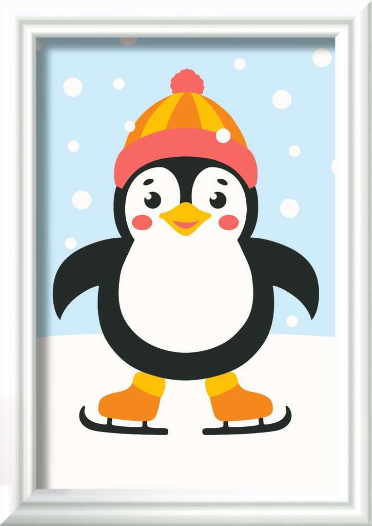 CreArt: Penguin in Snow 3x5