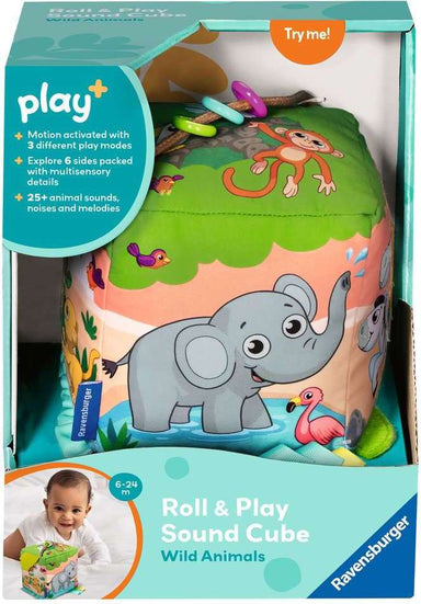 Roll & Play Sound Cube: Wild Animals