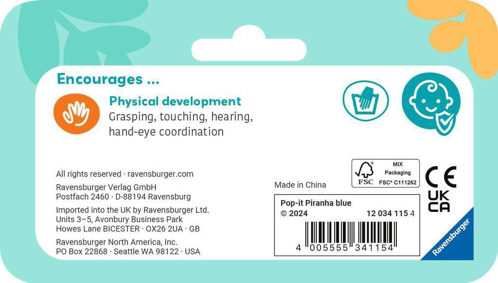 Pop-it Piranha (blue)*