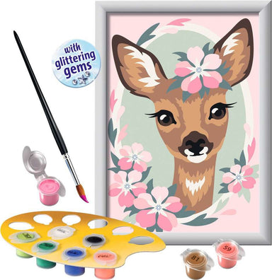 CreArt: Paint-By-Number Delightful Deer w/Gems 5x7