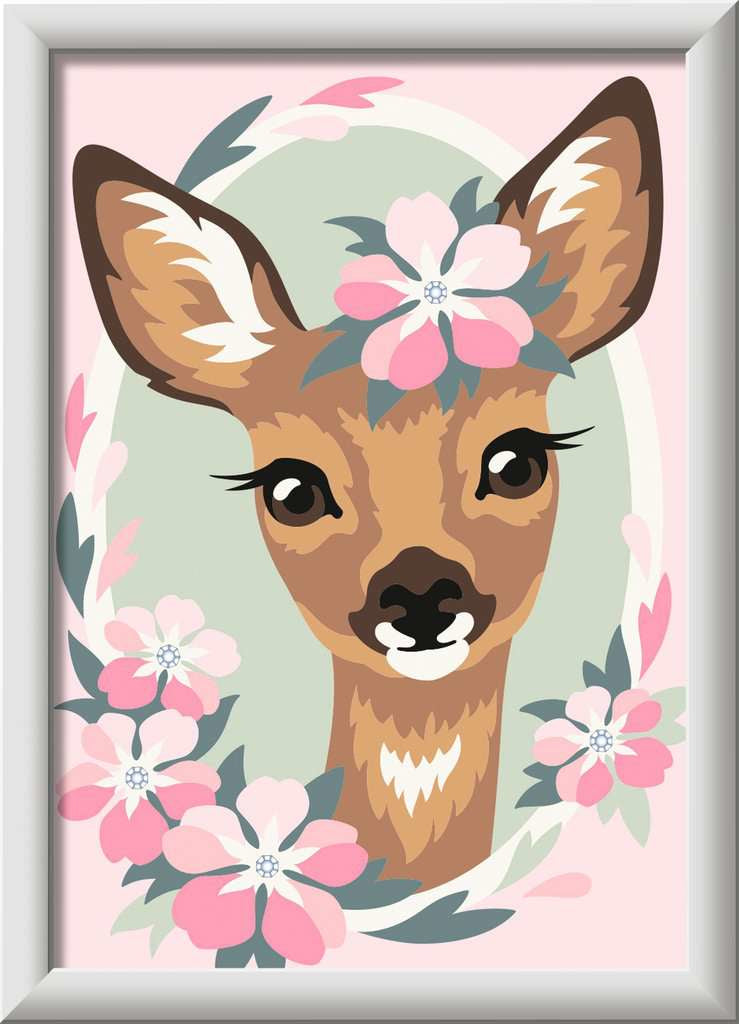 CreArt: Paint-By-Number Delightful Deer w/Gems 5x7