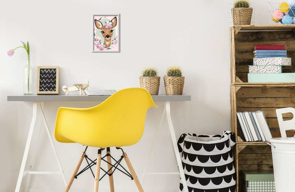 CreArt: Paint-By-Number Delightful Deer w/Gems 5x7