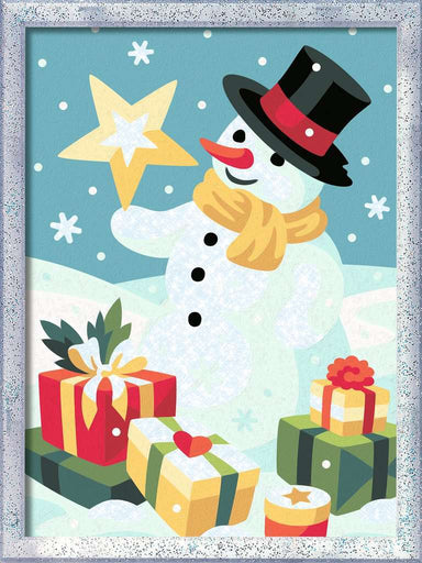 CreArt - Snowman - Paint by numbers for kids 9 years up