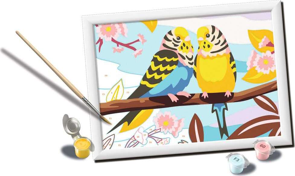 CreArt: Lovely Budgies 7x10