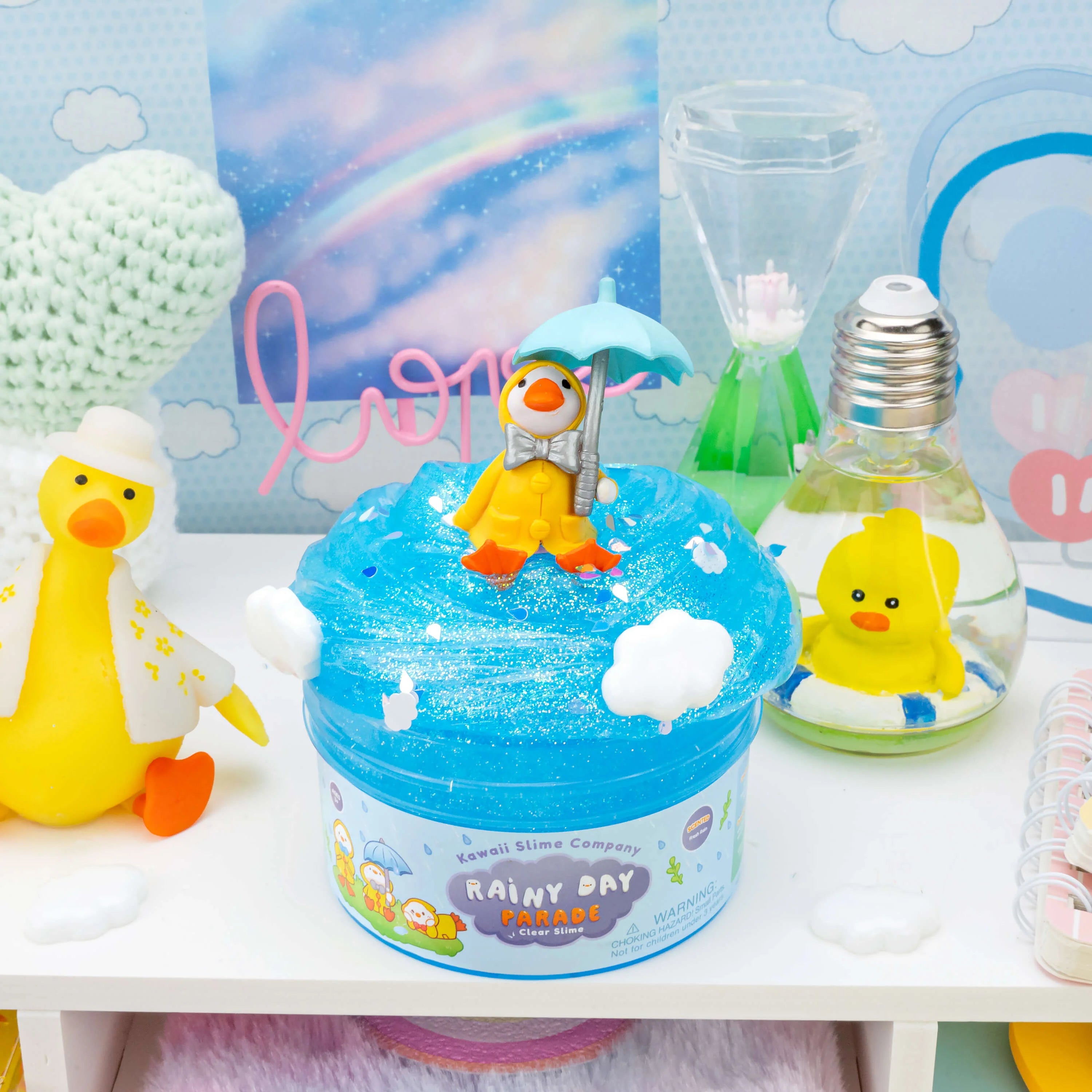 Rainy Day Parade Clear Signature Dome™ Slime