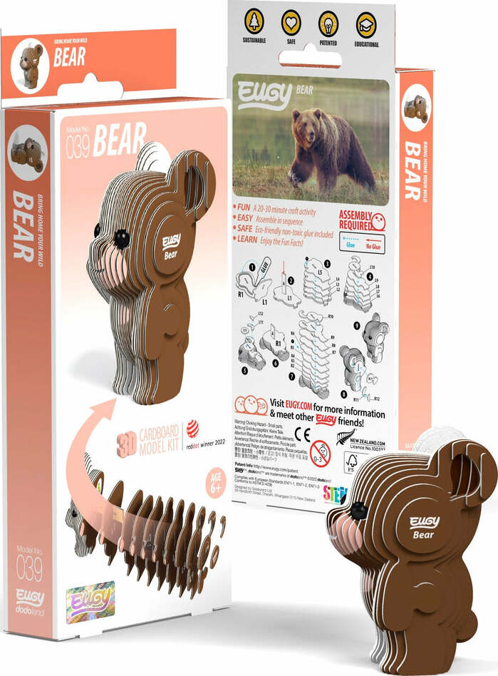 EUGY Bear 3D Puzzle