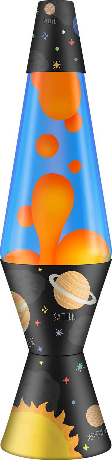 14.5'' LAVA Lamp (Solar System - Orange & Blue)