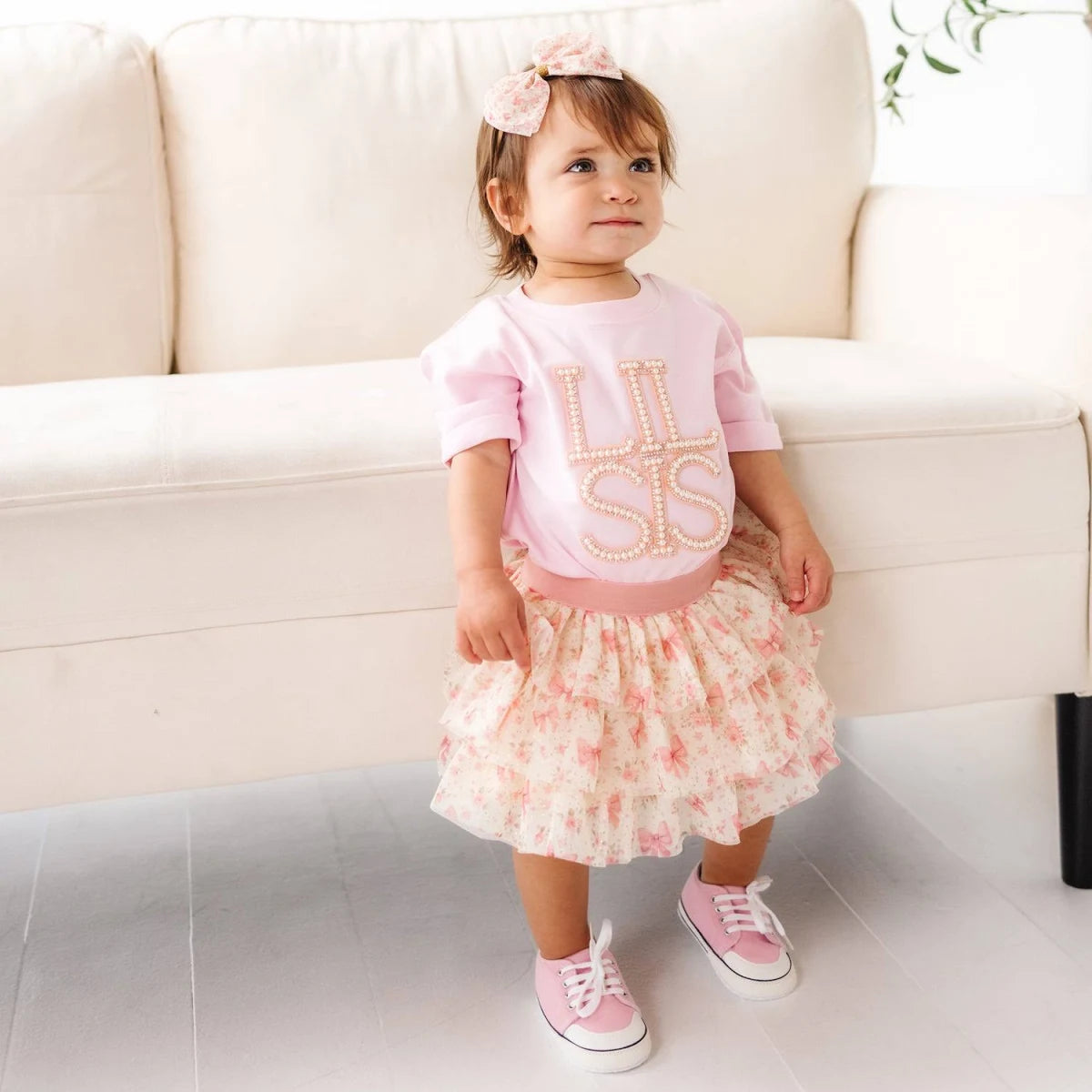 Floral Bow Baby Headband