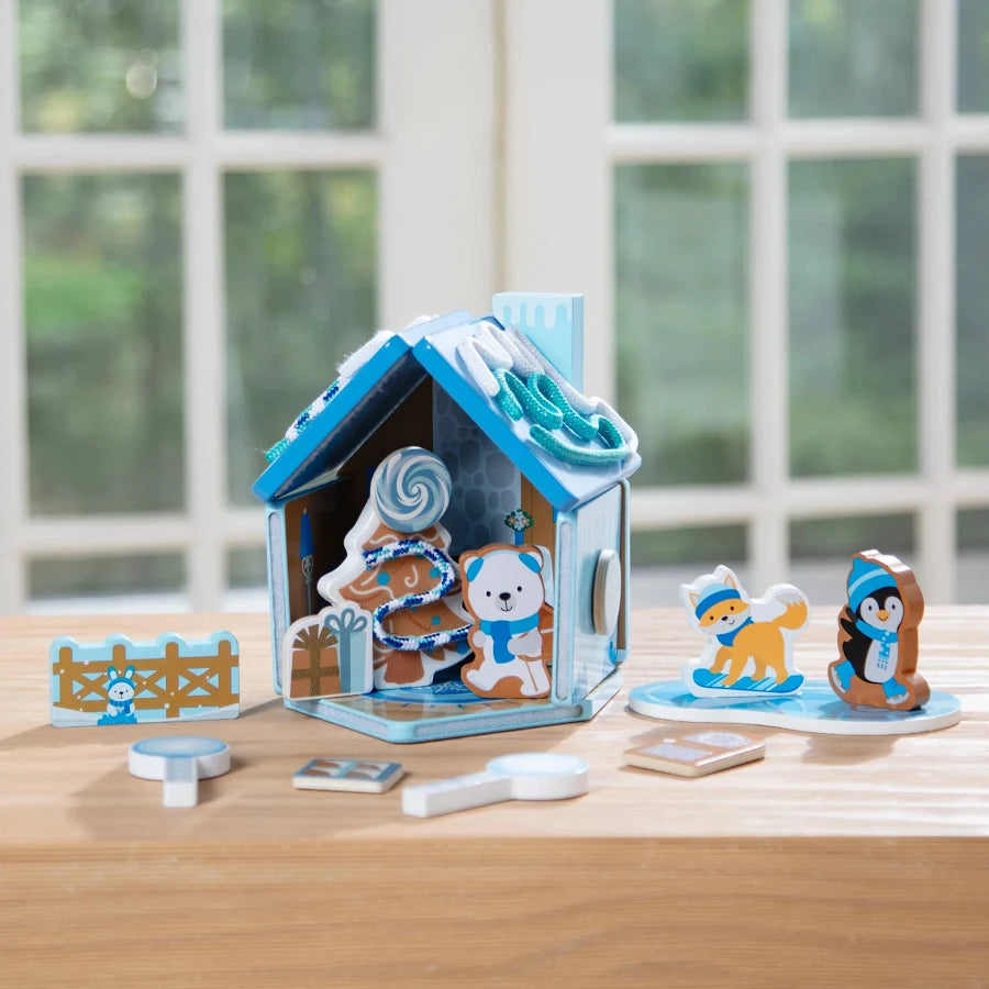 Wooden Gingerbread House