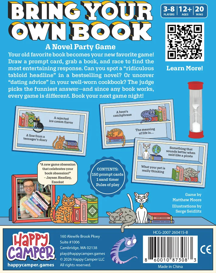 Bring Your Own Book Card Game
