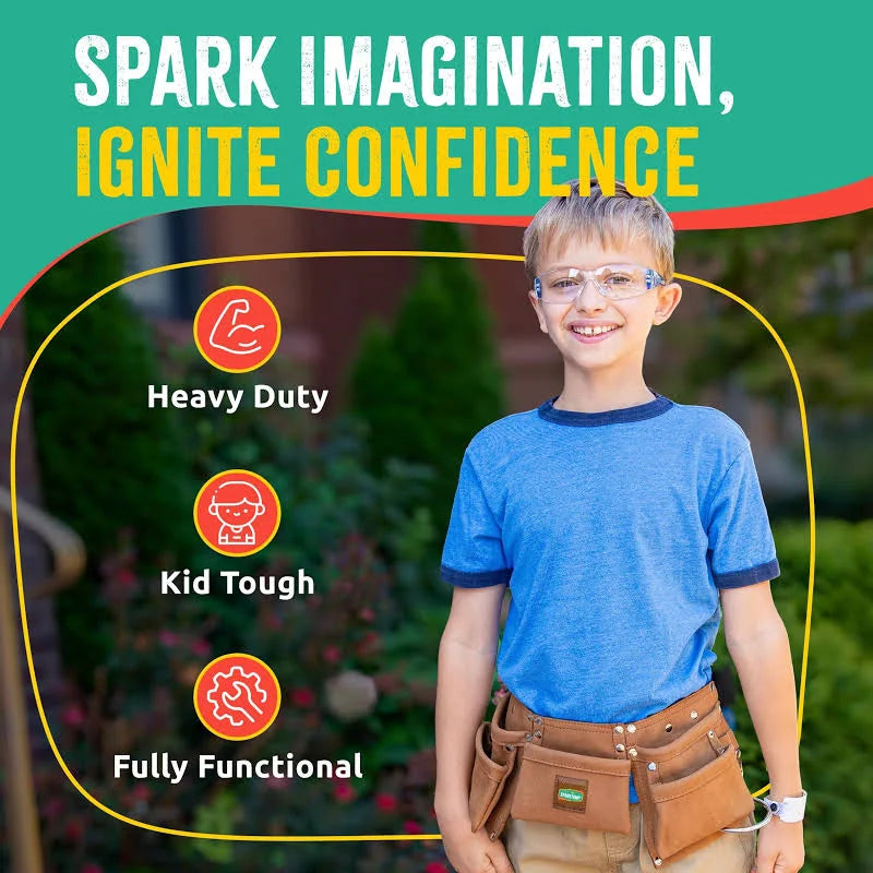 Kids Tool Belt with Safety Goggles
