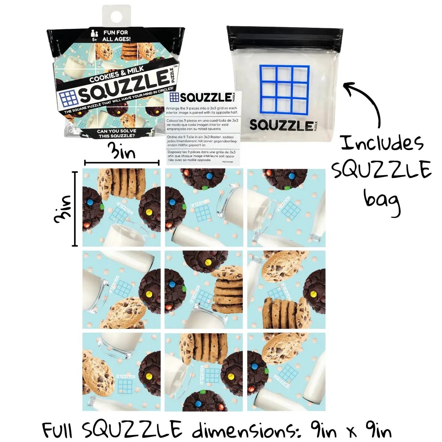 Cookies & Milk Squzzle Puzzle