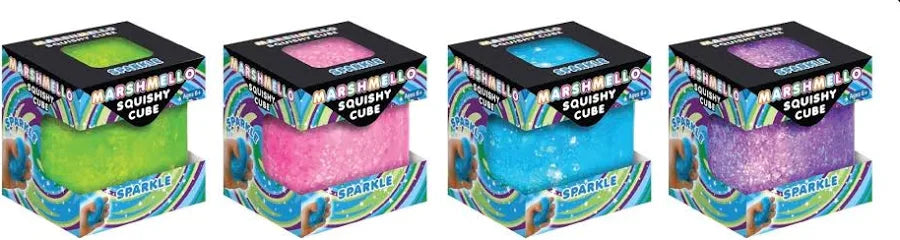 Marshmello Squishy Sparkle Cube - Assortment colors