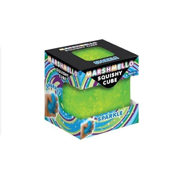 Marshmello Squishy Sparkle Cube - Assortment colors