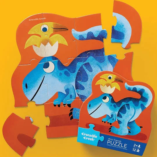 12-Pc Mini Shaped Box Puzzle/Dino Friends