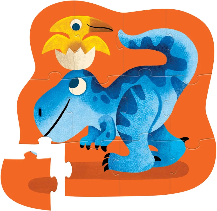 12-Pc Mini Shaped Box Puzzle/Dino Friends