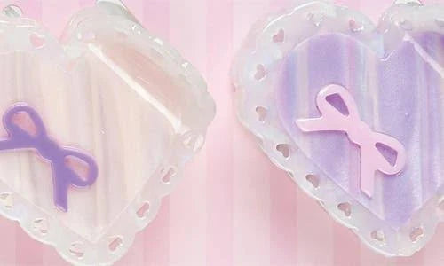 Heart Bow Hair Clips Set