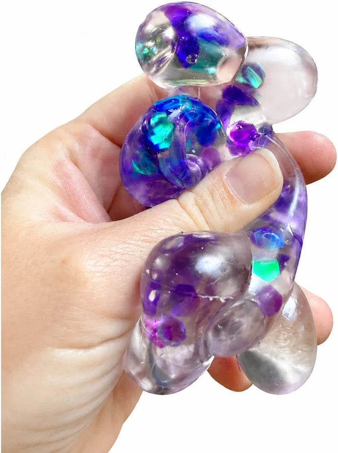 Sugar Squish Confetti Balloon Dogs - 3.5" Maltose Filled Sensory Toy (Assorted Colors)