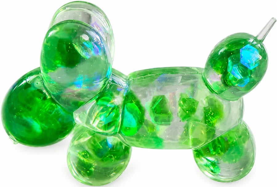 Sugar Squish Confetti Balloon Dogs - 3.5" Maltose Filled Sensory Toy (Assorted Colors)