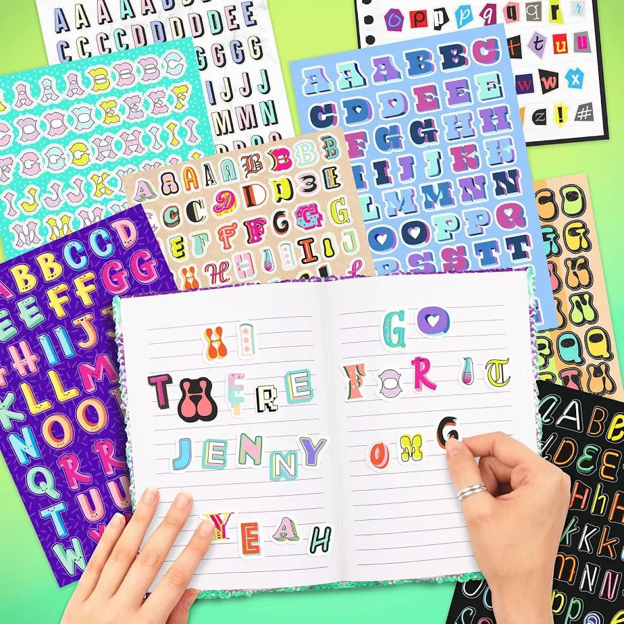 2000+ Alphabet Sticker Book and Collector Sheets