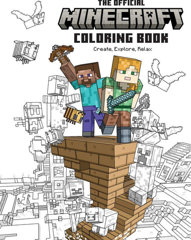 The Official Minecraft Coloring Book: Create, Explore, Relax!: Colorful Storytelling for Advanced Artists