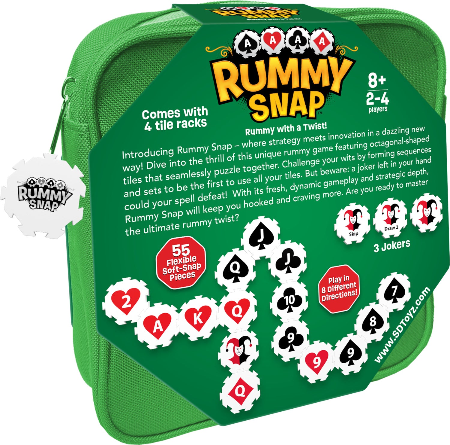 Rummy Snap Canvas Pouch