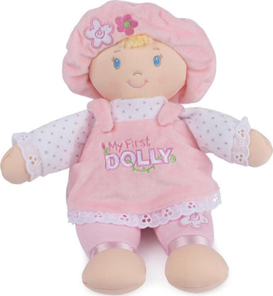 My First Dolly, Pink/White Dress, 13-Inch