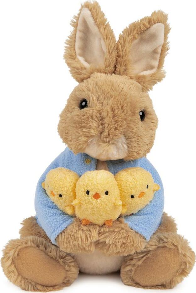 Peter Rabbit Holding Chicks - 9.5 In