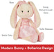 Curtsy The Ballerina Bunny Take-Along Friend - 15 In