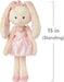 Curtsy The Ballerina Bunny Take-Along Friend - 15 In