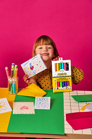 OOLY x PEANUTS Double-Ended Brush & Stamp Markers