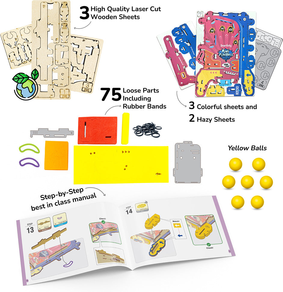 Mini Pinball STEM Building Kit