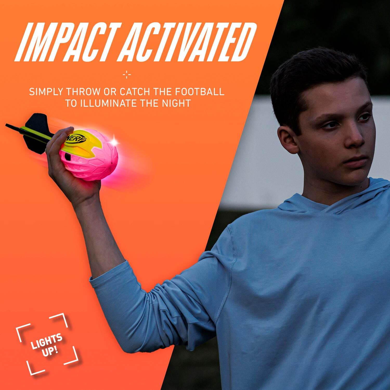 NERF Vortex Lightstrike Football