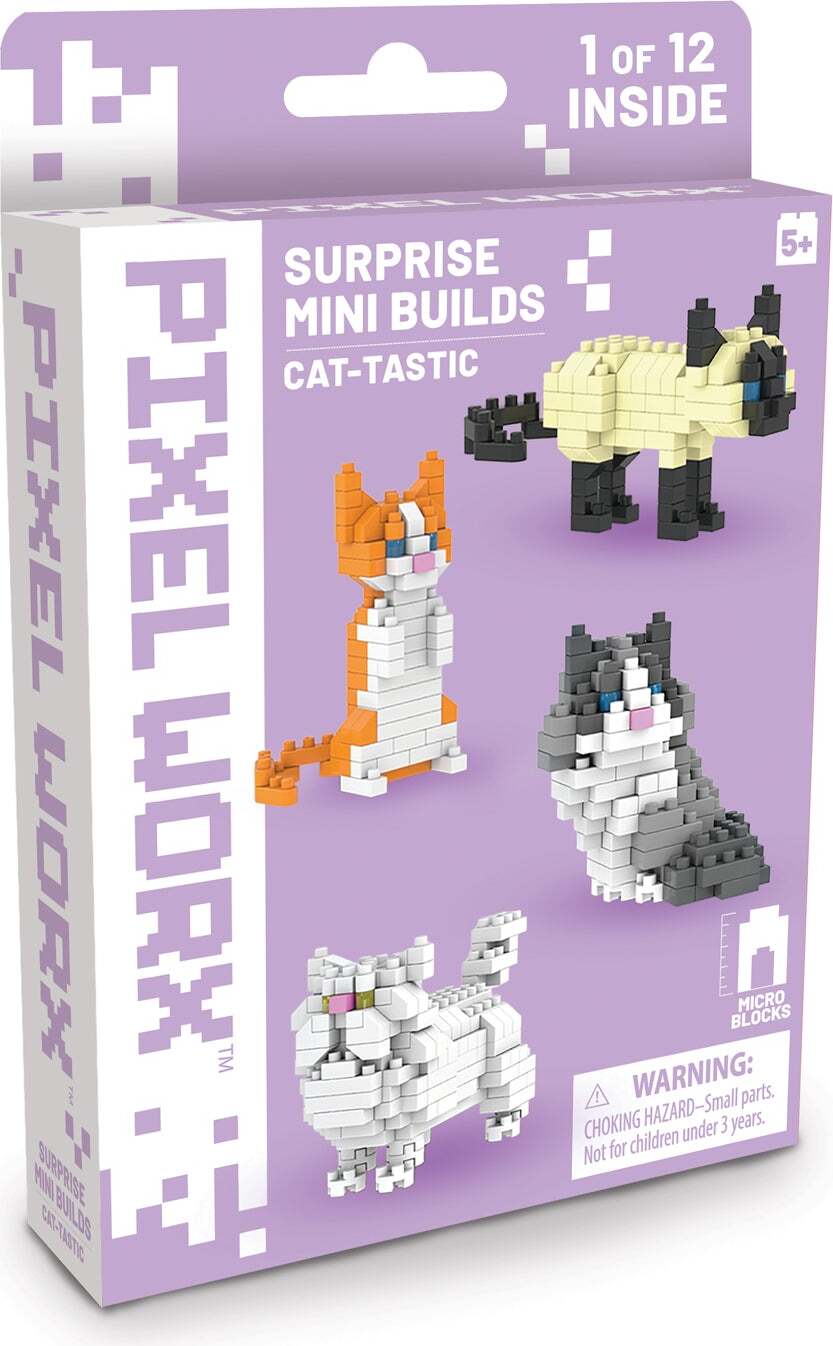 Pixel Worx Surprise Mini Builds: 3 styles - Pixel Worx - Kittens