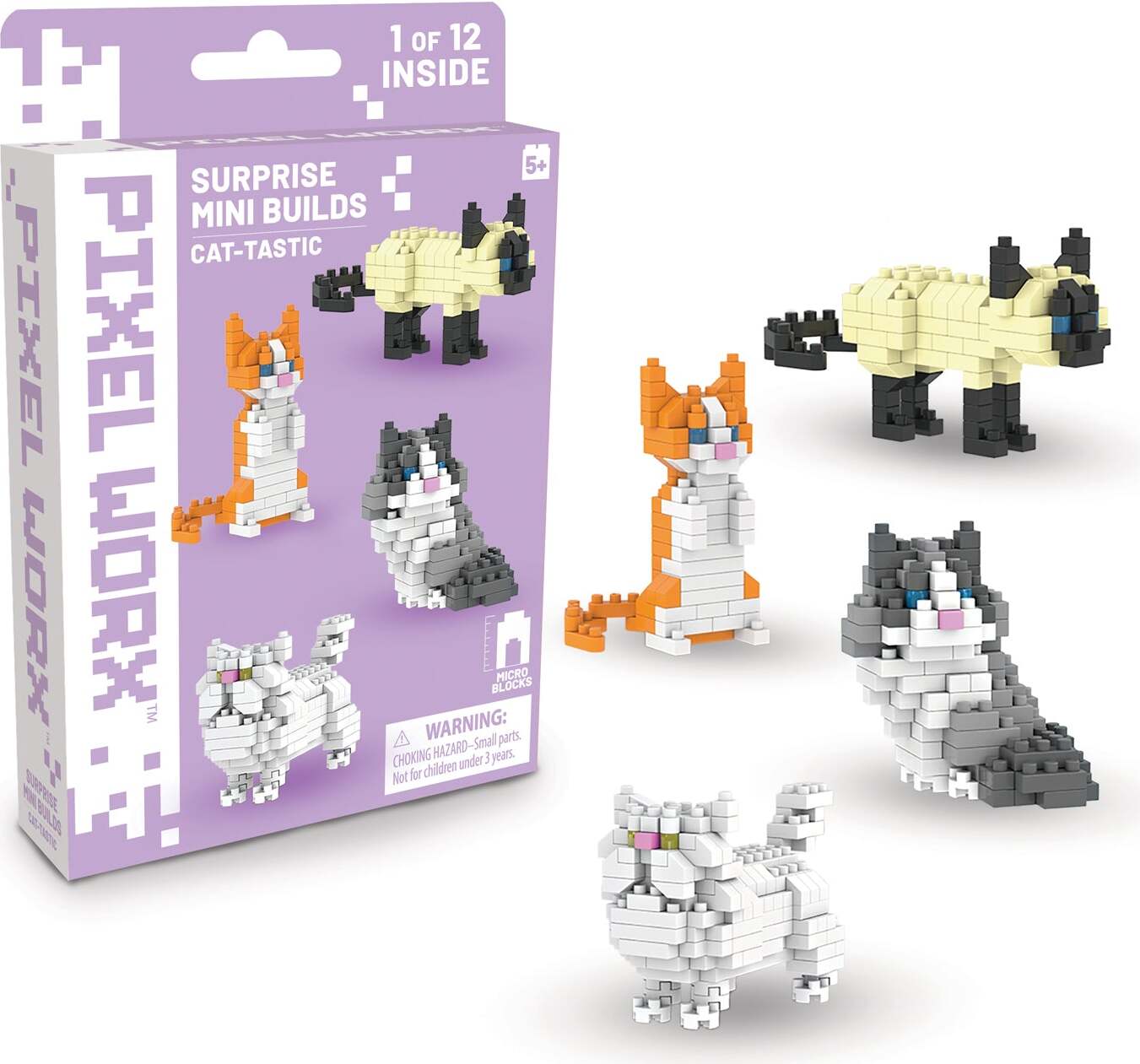 Pixel Worx Surprise Mini Builds: 3 styles - Pixel Worx - Kittens