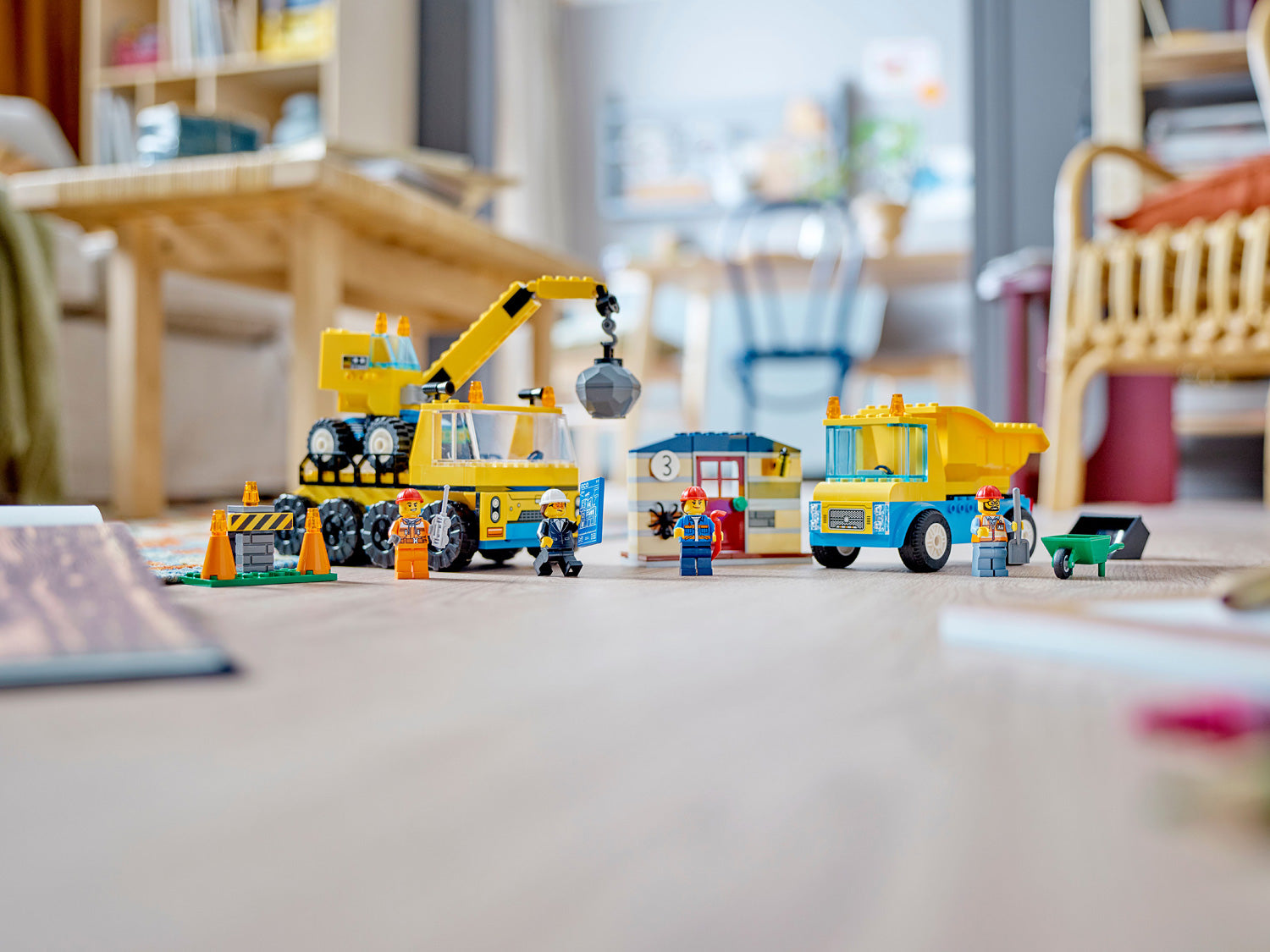 LEGO CITY Construction Trucks and Wrecking Ball Crane