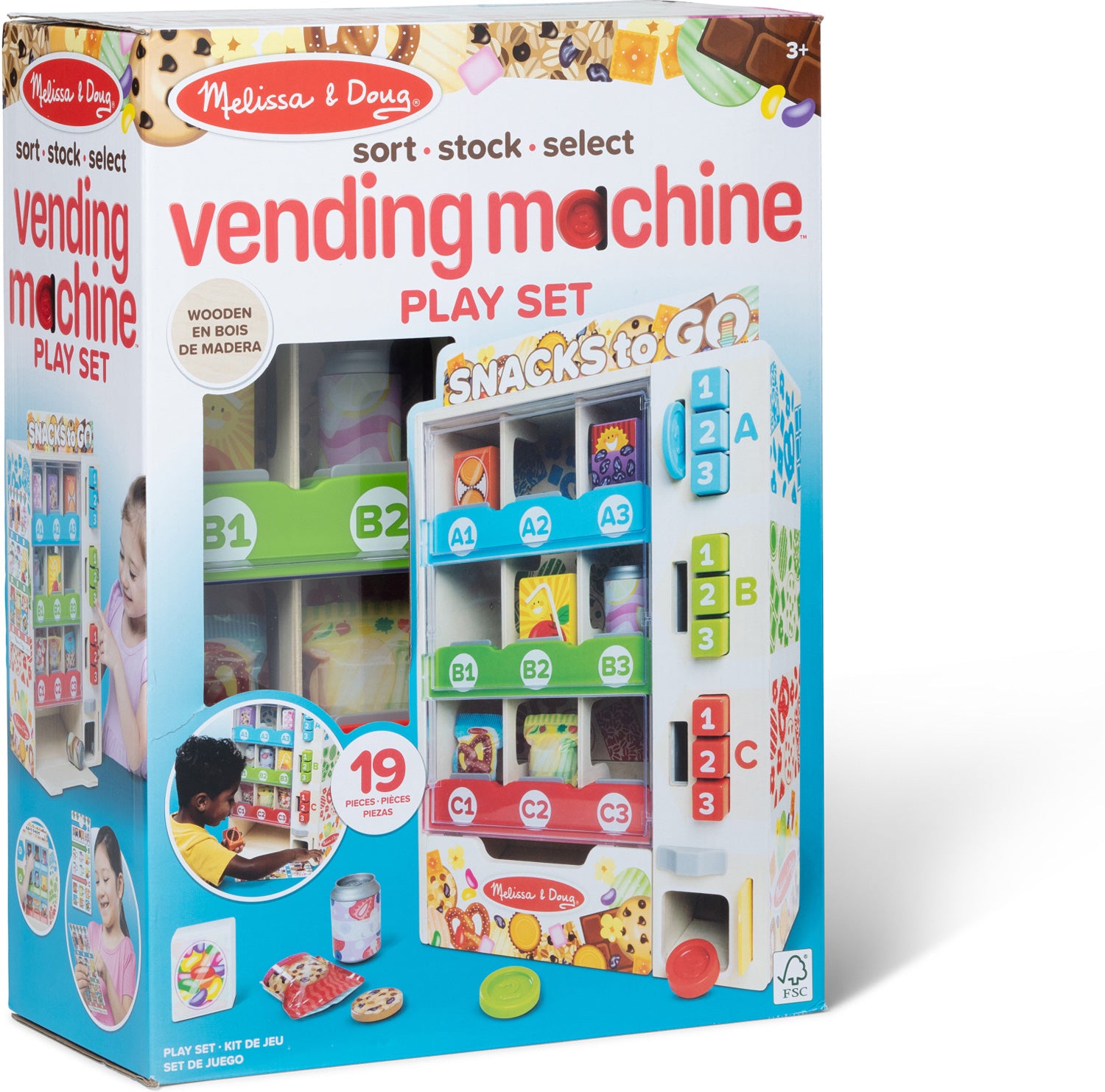 Sort, Stock, Select Vending Machine Play Set