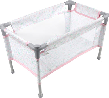 Berenguer Boutique Folding Doll Crib with Travel Bag