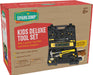 Kids Deluxe Tool Set with Leather Tool Belt & Safety Goggles