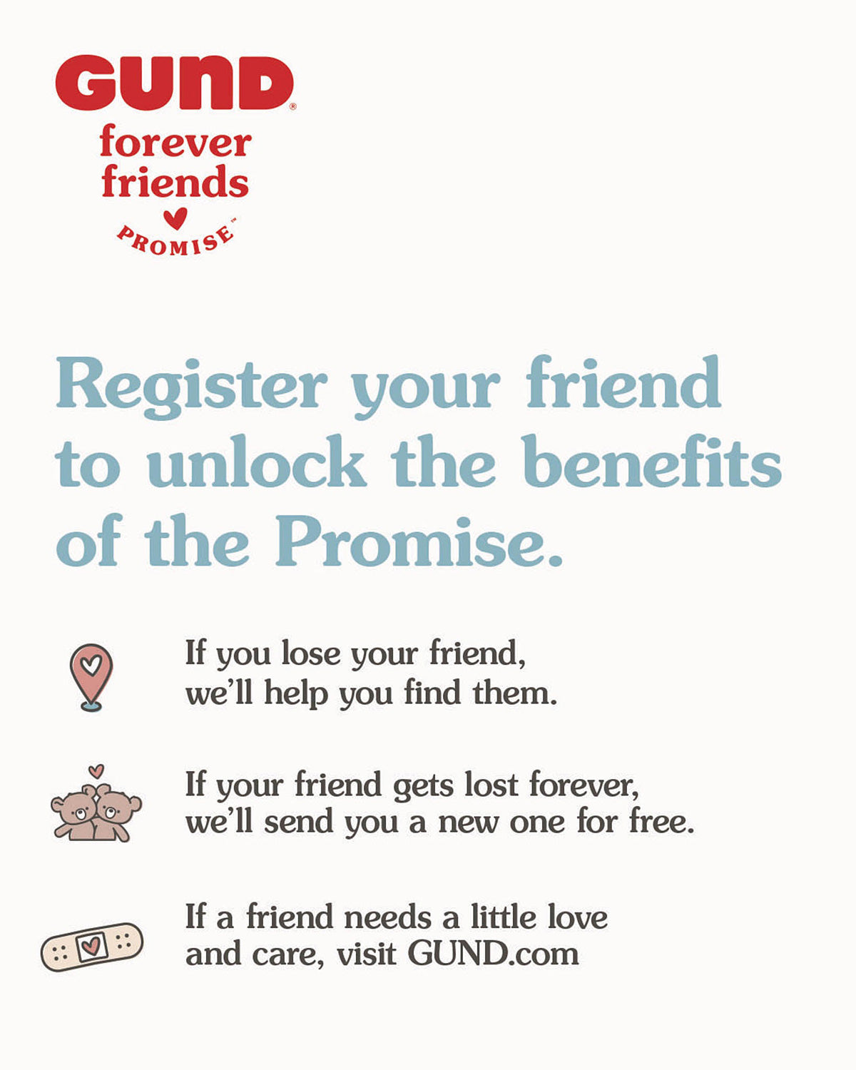 GUND Forever Friends Promise: Kai Bear