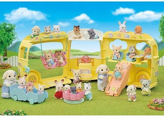 Calico Critters Rainbow Fun Nursery Bus
