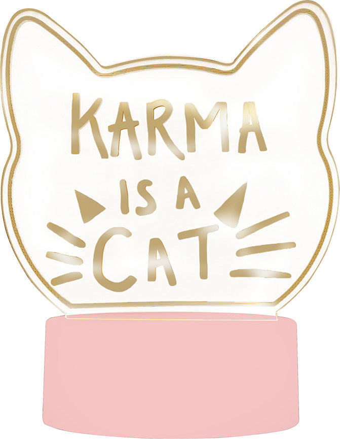 Cat Write On Neon Light