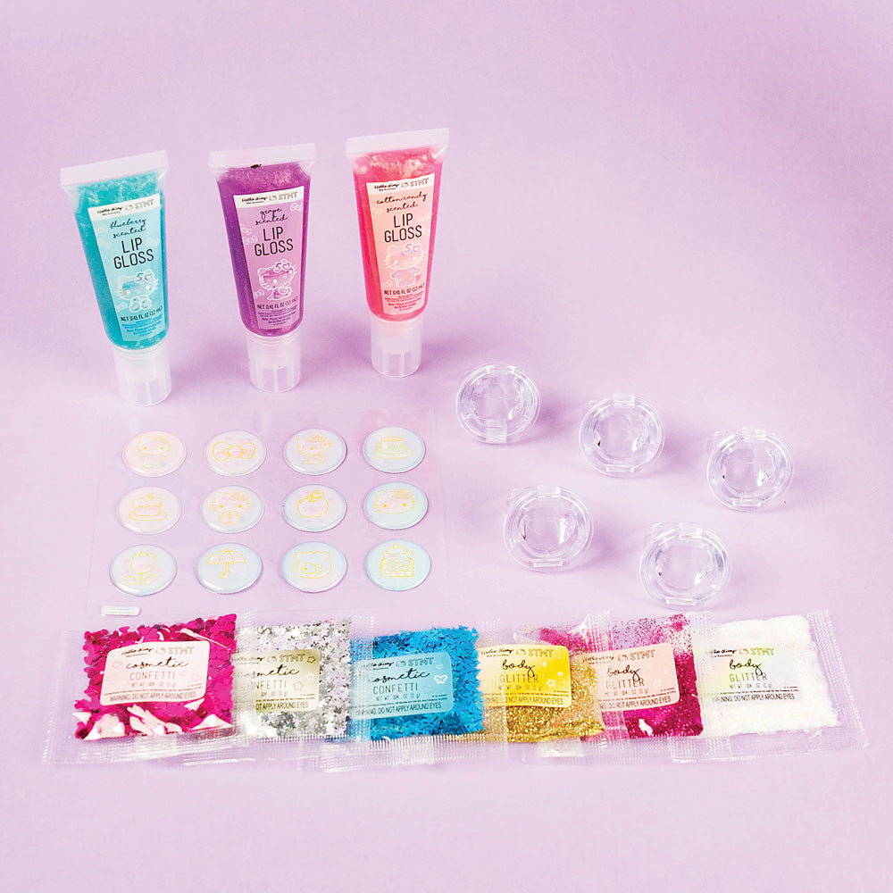 Hello Kitty 50th Anniversary STMT Shimmer Lip Gloss Rings Set