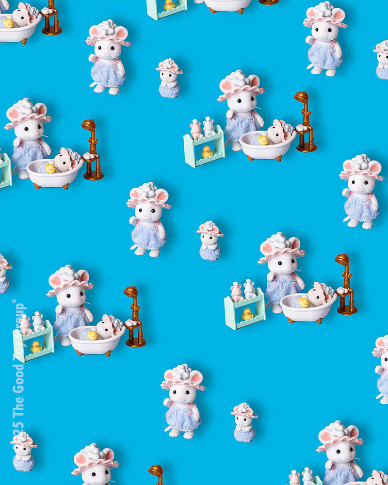 Calico Critters Bathtime Bubble Siblings